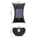 Lámpara Solar De Pared LED. Luz blanca y Cálida Decorativa Para Exterior. Foco con panel solar.