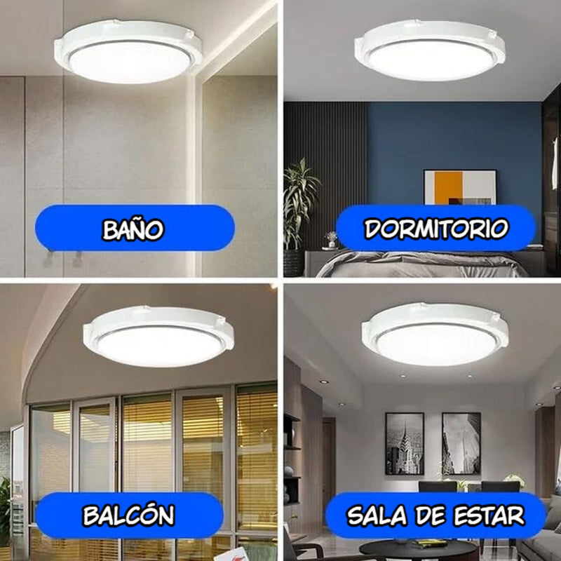 Lámpara Solar LED De Techo 200W Con Panel De Silicio Y Control Remoto. Luz Blanca Fría Para Interiores Y Exteriores con panel solar.