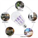 Bombillo Mata Mosquitos. Lámpara Antimosquitos LED 15W 110V Con Luz Ultravioleta. Foco Mata Insectos. Luz Nocturna Repelente.