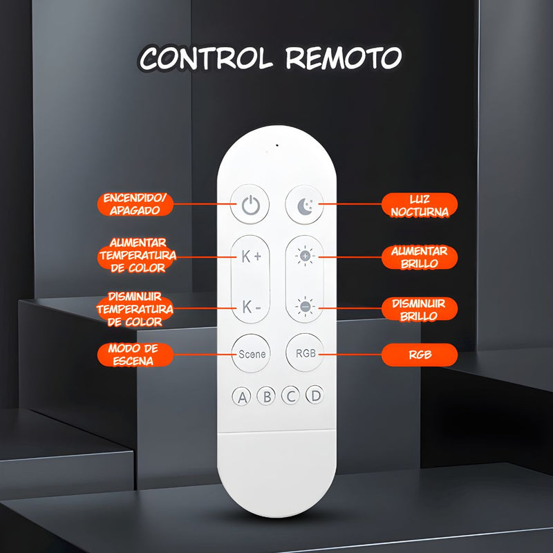 Foco Bombillo LED Inteligente RGB 15W Wifi y Bluetooth. Luz Multicolor Regulable con Control Remoto y App .