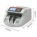 Contadora de Billetes Automática. Sumadora electrica con Detección UV/MG/IR, Pantalla LCD y Teclado Numérico 110V.