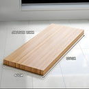 Repisa Flotante de Madera Natural Barnizada (Unidad). Repisa de pared. Tablilla 120x40cm. 16 mm grosor