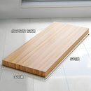 Repisa Flotante de Madera Natural con barniz (Unidad). Repisa de pared. Tablilla 50x30cm. 16 mm grosor