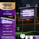 Lámpara Mata Insectos Solar 15W. Trampa para Mosquitos Con panel solar y Luz UV. Resistente al Agua IPX6 para Exteriores.