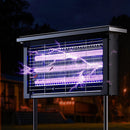 Lámpara Mata Insectos Solar 15W. Trampa para Mosquitos Con panel solar y Luz UV. Resistente al Agua IPX6 para Exteriores.