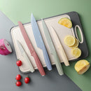 Cuchillos de Cocina. Juego de 6 Piezas. Acero Inoxidable Afilado y Ergonómico. Set Profesional con Base Organizadora.