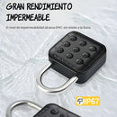 Candado Inteligente Impermeable IP67. Cerradura Teclado numérico y programación de hasta 10 códigos.