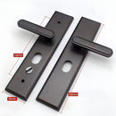 Manija De Puerta Móvil Doble (Interior Y Exterior) Antirrobo De Alta Seguridad Para Puertas De 7 Cm.  Apertura Izquierda o Derecha. Color Negro.