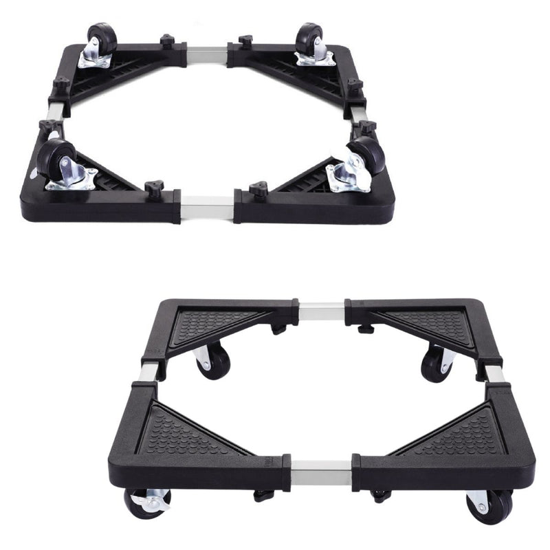 Base Móvil Universal Ajustable (45-56cm) Con Ruedas Para Mover Muebles, Lavadora Y Refrigerador. Carga Max. 305 Lbs (138 Kgs)