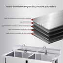 Fregadero Industrial Doble De Acero Inoxidable. 201 100x60x80cm. Profundidad 40 cm. Medida tina 41x40cm