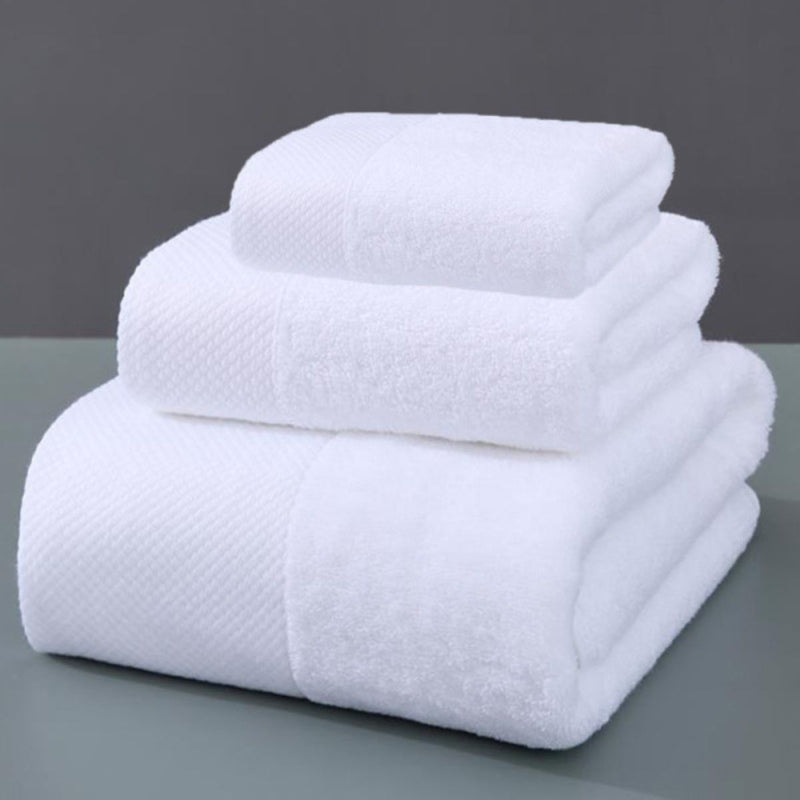 Toalla de Baño 500g de Algodón (70x140cm). Puro. Suave, Absorbente y de Calidad Hotelera. Color Blanco (70x140cm).