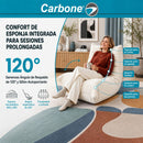 Sillón Individual Empacado al Vacío con Espuma 32D de Alta Densidad y Fundas Removibles (80x95x65cm). Color beige claro.