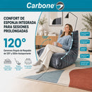Sillón Individual Empacado al Vacío con Espuma 32D de Alta Densidad y Fundas Removibles (80x95x65cm). Color gris oscuro.