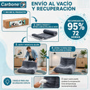 Sillón Individual Empacado al Vacío con Espuma 32D de Alta Densidad y Fundas Removibles (80x95x65cm). Color gris oscuro.