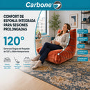 Sillón Individual Empacado al Vacío con Espuma 32D de Alta Densidad y Fundas Removibles (80x95x65cm). Color anaranjado.
