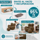 Sillón Moderno Individual Empacado al Vacío con Fundas Removibles y Lavables (105x123x92cm). Diseño Rayado.