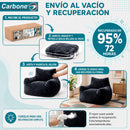 Sillón Moderno Individual Empacado al Vacío. Espuma 32D de Alta Densidad (103x90x75cm). Color Azul oscuro.
