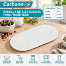 Bandeja de Cerámica de 5" (13cm). Plato para Servir Salsas, Condimentos, Aperitivos y Acompañamientos.