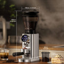 Molino De Café Eléctrico Profesional Con Pantalla Táctil 110V. Ajuste De Molienda De 48 Niveles. Moledor de café Compatible Con Portafiltro 51-58 mm.