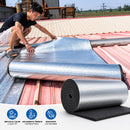 Aislante Térmico Autoadhesivo Aluminio para techos. Espuma Aislante Acústica Impermeable (Rollo 20mtsx1mt ancho). Esp. 15mm. Para Techo Pared. Se puede pegar en exteriores como techos de zinc