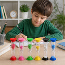 Reloj De Arena Temporizador. Set 6 Piezas (30 seg A 10 Min). Cronómetro Visual Para Niños, Cocina, Estudio Y Productividad.
