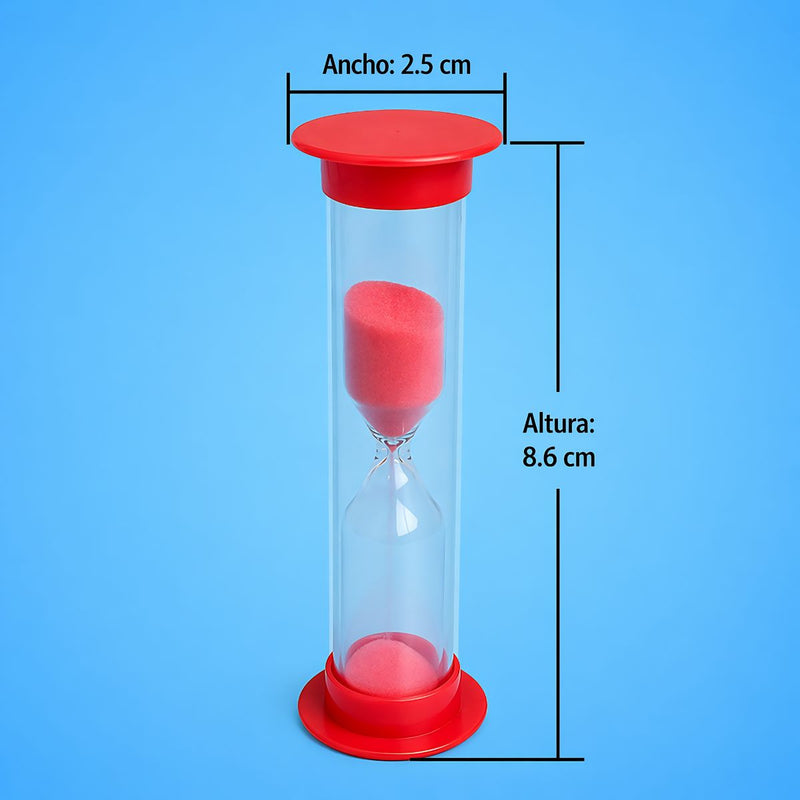 Reloj De Arena Temporizador. Set 6 Piezas (30 seg A 10 Min). Cronómetro Visual Para Niños, Cocina, Estudio Y Productividad.