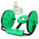 Carrito Giratorio Infantil 360° para Niños con 3 Ruedas. Balance Bike sin Pedales con Asiento abdominal Ergonómico y Base Antideslizante. Scooter Color Verde (72x57x38cm)