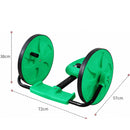 Carrito Giratorio Infantil 360° para Niños con 3 Ruedas. Balance Bike sin Pedales con Asiento abdominal Ergonómico y Base Antideslizante. Scooter Color Verde (72x57x38cm)