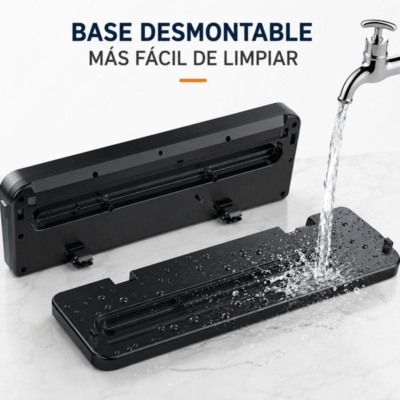 Selladora al Vacío con Esterilización UV para Alimentos 65KPA. Empacadora Hermética con Función Externa y Panel Táctil (35x11x5.5cm). Incluye 10 Bolsas.