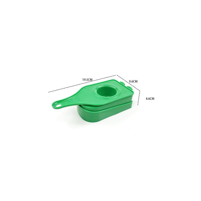 Pataconera Manual para Relleno 19.5cm. Prensa para Patacones. Moldeador de Masa. Color Verde (19.5cm)