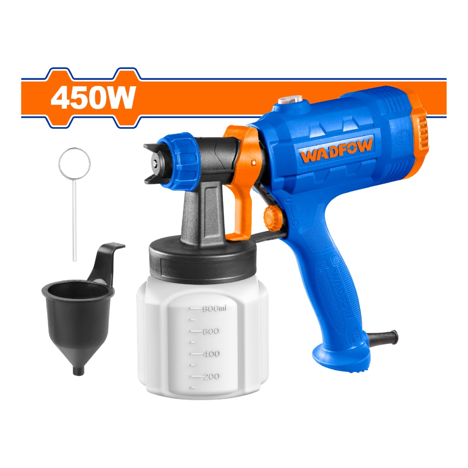 Pistola Spray de aire para Pintar 450W Capacidad 800 ml. Voltaje: 110-120 V ~ 50 / 60Hz. De aire