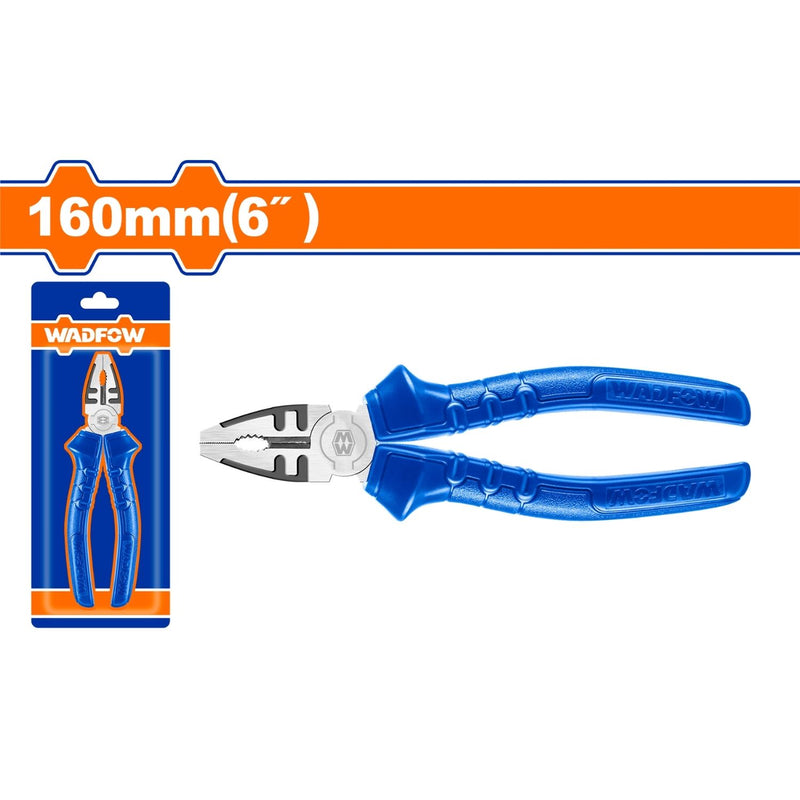 Alicate de combinación 6" (160mm)  Acero al carbono. Pulido. Mango ergonómico