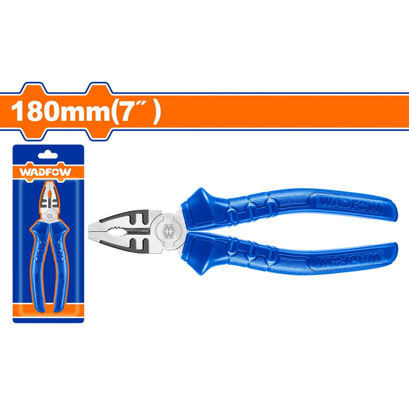 Alicate de combinación 7" (180mm) Acero al carbono. Pulido. Mango ergonómico