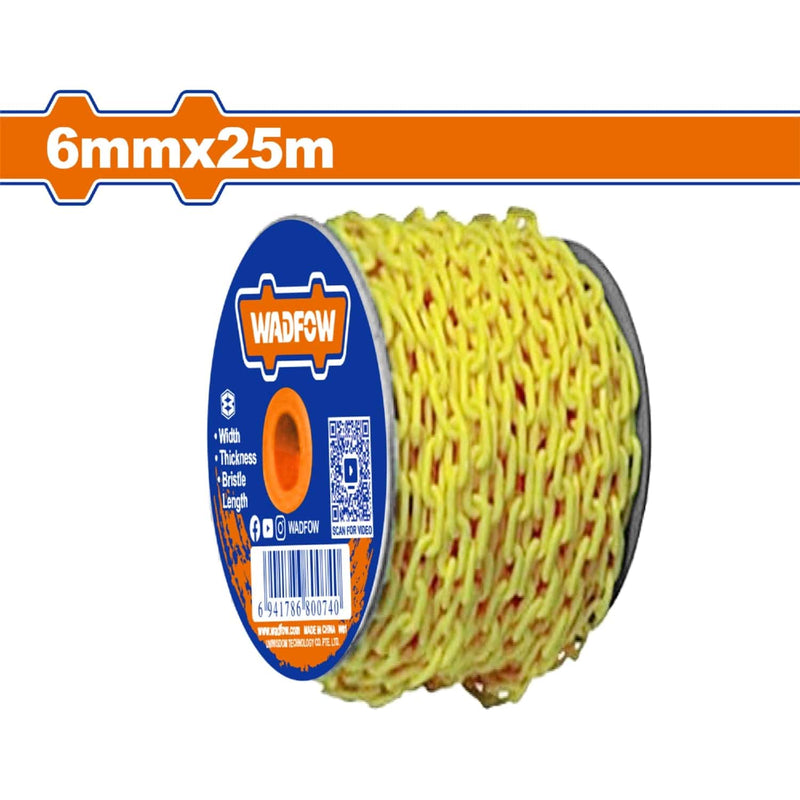 Cadena Plástica Color Amarillo. 6Mmx25mm. Long.25Mm.