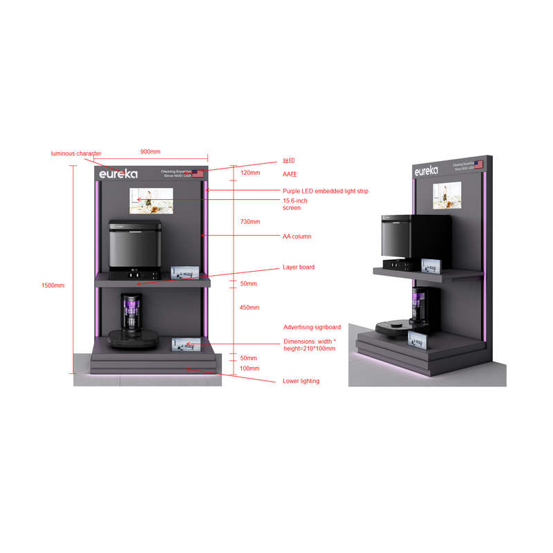 Estante de exhibición de eureka Robot Eureka J15 ULTRA