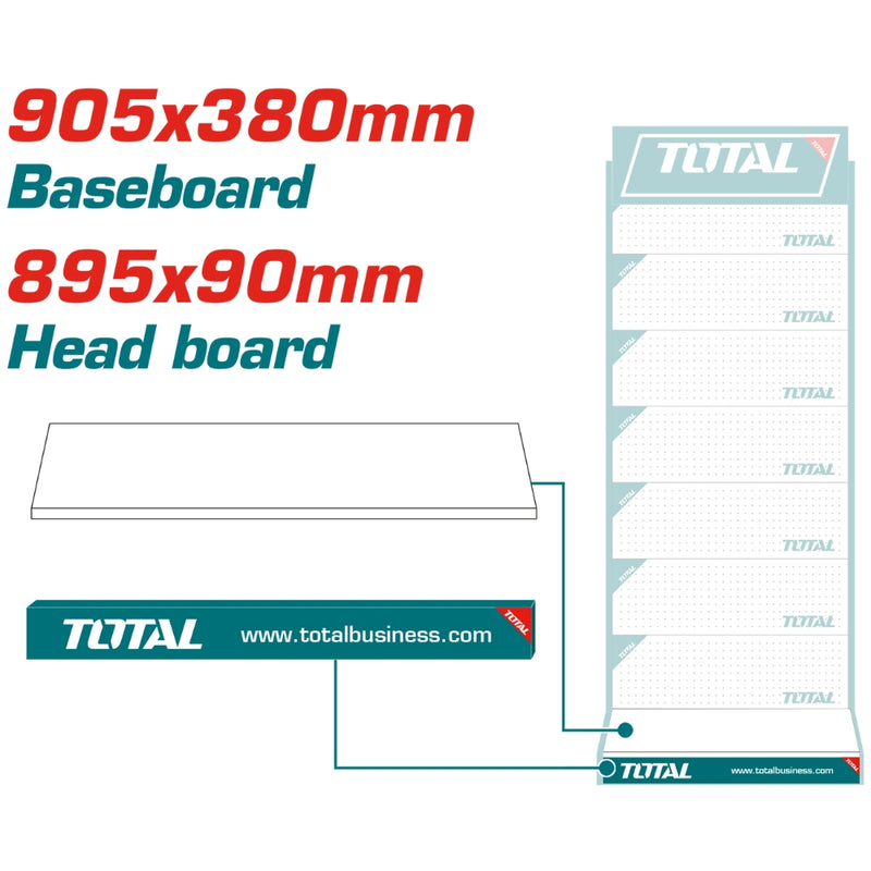 Exhibidor TOTAL 950 mm x 2200 (Exhibidor de 7)