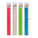 Regla blanda flexible de 12 " (1pza) (Viene en colores variados al azar)