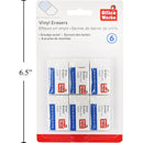 Borradores de vinilo blancos de 6 piezas