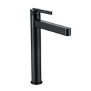 Llave De Lavamanos Individual. Color negro. Grifo Para Lavamanos. Pluma Agua Fría Y Caliente. Altura De 30Cm. Garantía de por vida.