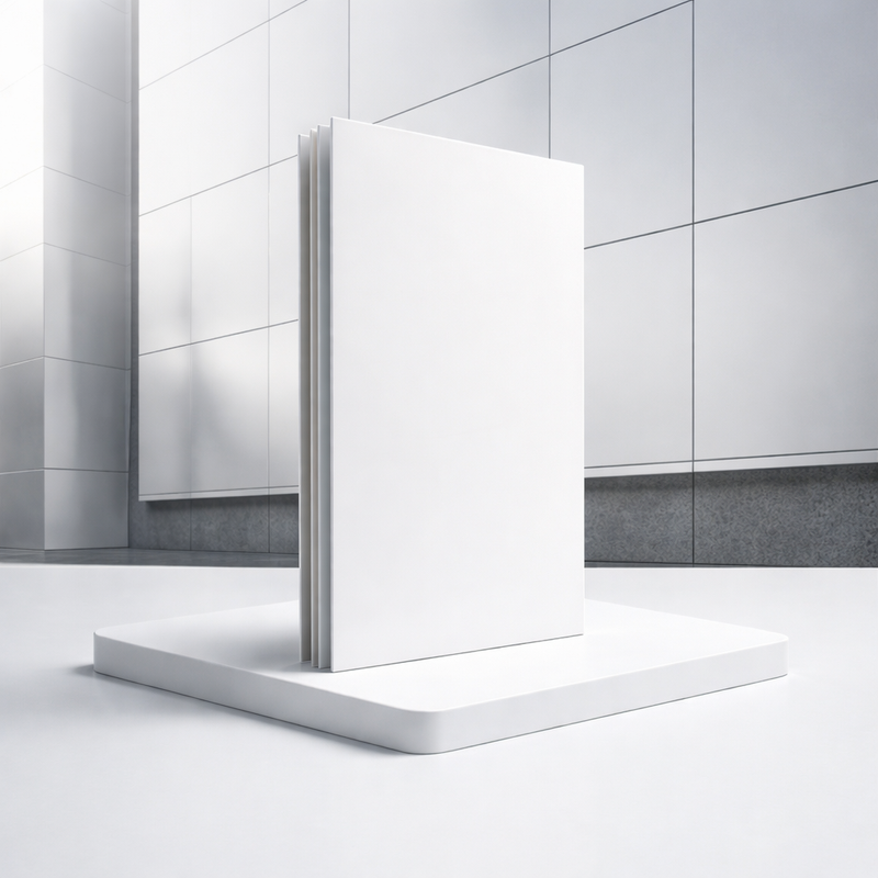 Lámina alucobond ACM 4mm PVDF 1.22x2.44m (4x8pies) Panel Revestimiento Exterior de Alta Calidad Color Blanco B001 aluminio compuesto