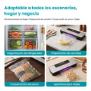 Selladora al Vacío 110W y 60 kPa con Sellado 30 cm. Máquina de Envasado de Alimentos con Panel Táctil Multifunción. Incluye 10 Bolsas
