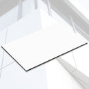 Lámina alucobond ACM 4mm PVDF 1.22x2.44m (4x8pies) Panel Revestimiento Exterior de Alta Calidad Color Blanco B001 aluminio compuesto
