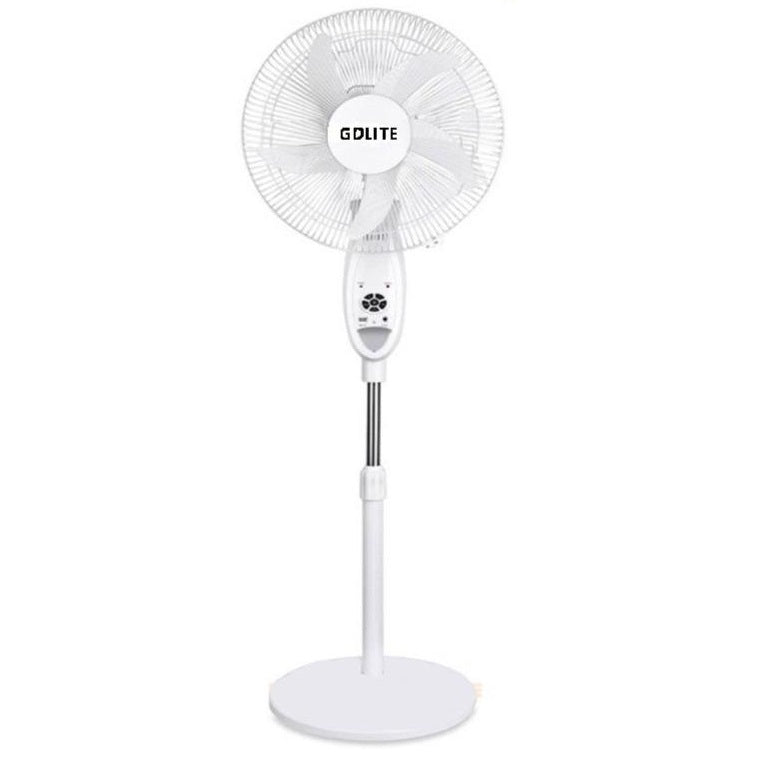 Abanico solar de pedestal 16'' con función de luz nocturna