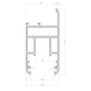 Hoja Perimetral con Junquillo. Serie Elevable Europa. Color Negro