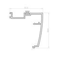 Traslape - Cruce de Hoja. Serie Elevable Europa. Color Negro