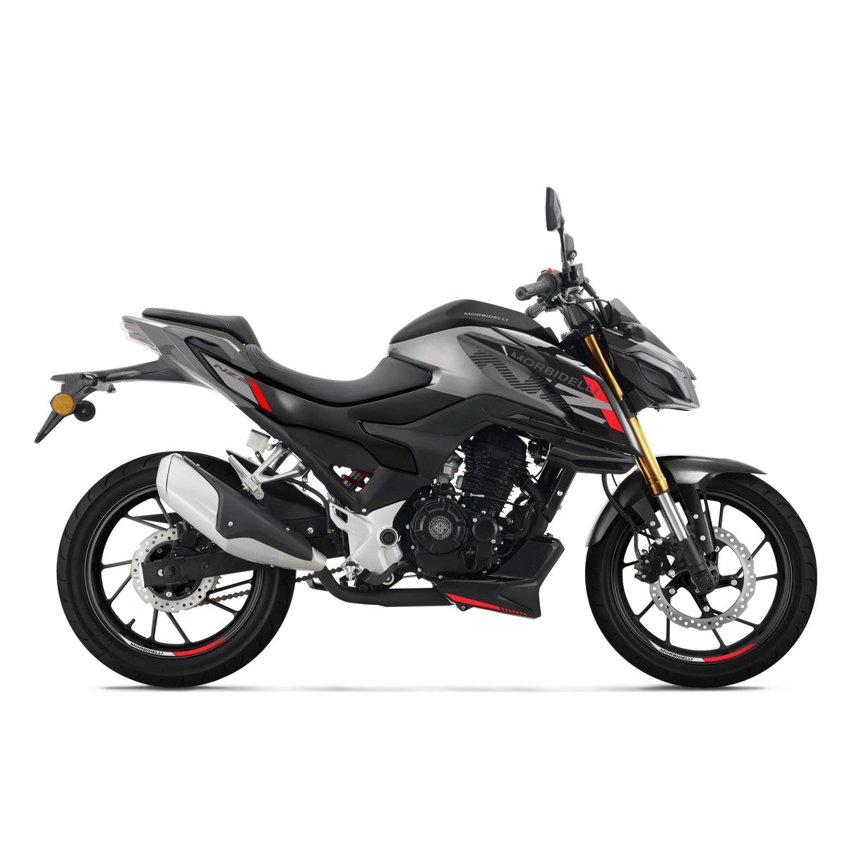 Moto Morbidelli NZ250 249cc Color Gris Motor monocilíndrico 4 Tiempos.