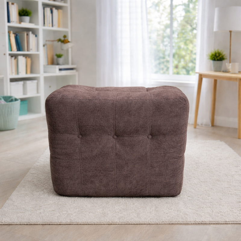 Sofá empacado al vacio Memory Foam de alta densidad 85X100X72cm Color Gray-brownish 08
