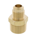 Adaptador flare de gas macho de 1/2" x 3/4"