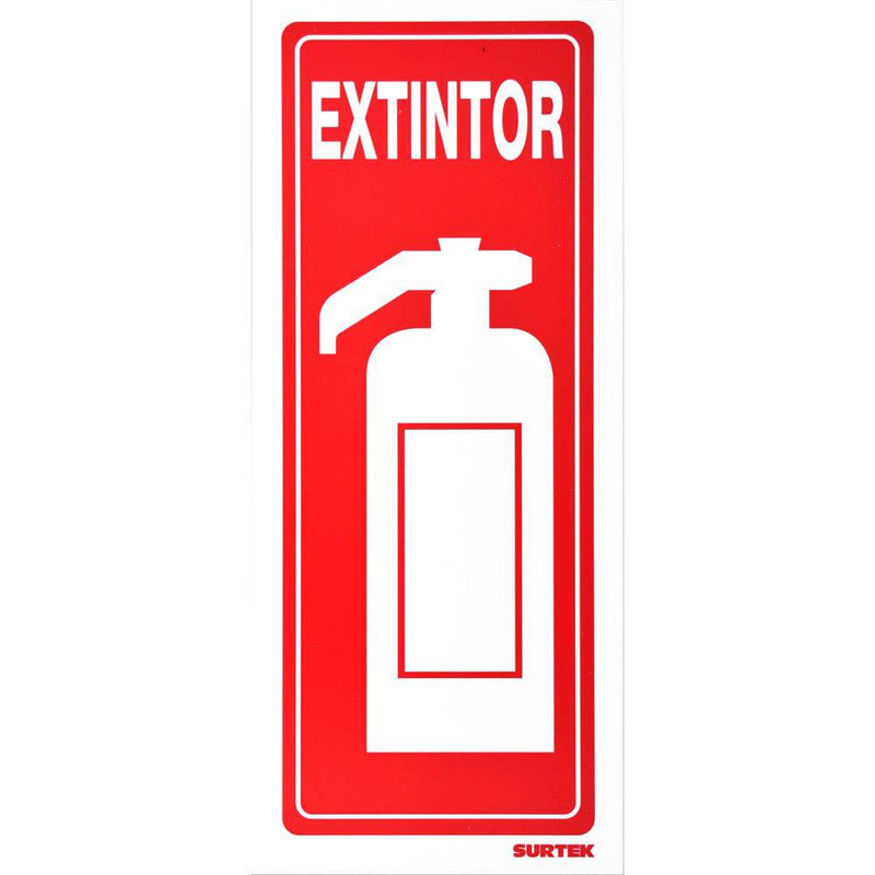 Letrero "Extintor" Vertical Surtek