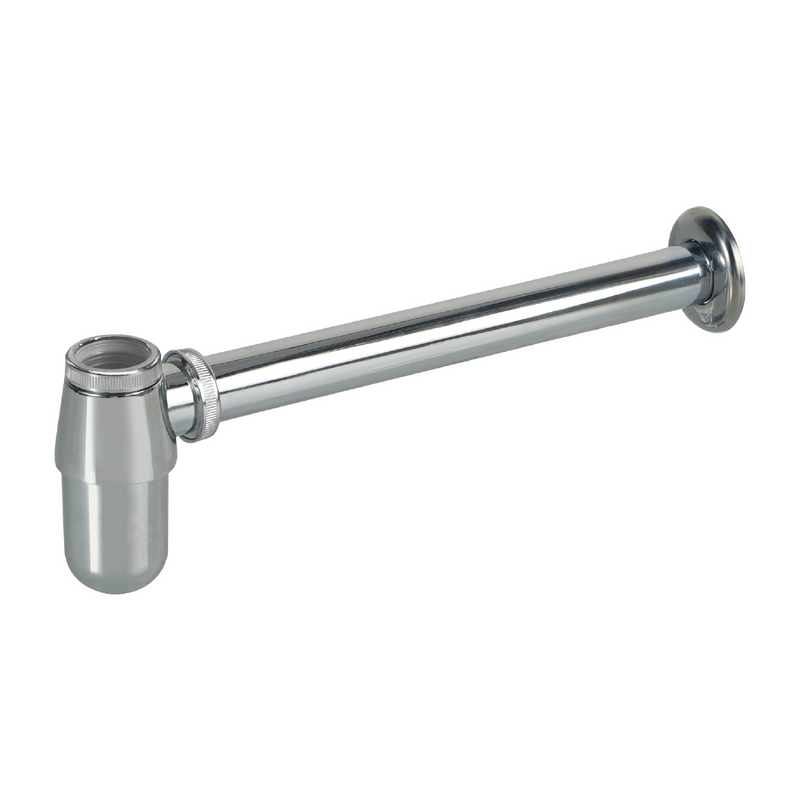 Trampa Sifón De Lavamanos De Acero Inoxidable. Tipo Botella 1-1/4". Sifón De Drenaje A Pared.